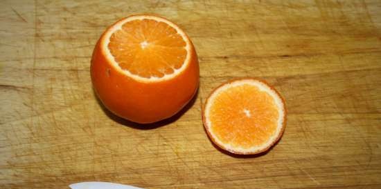 Dessert "Stuffed tangerines" (Mandarini ripieni)