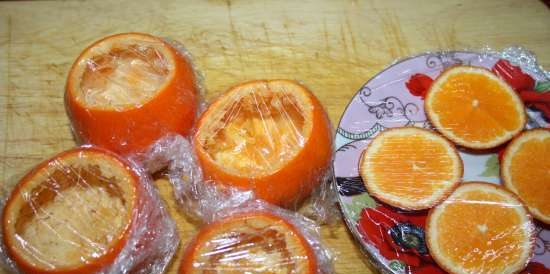 Dessert "Stuffed tangerines" (Mandarini ripieni)