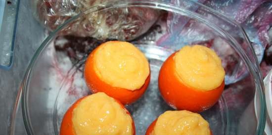 Dessert "Stuffed tangerines" (Mandarini ripieni)