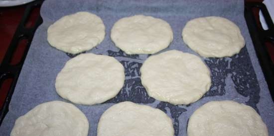 Poppy seed saucers na may orange streusel (Mohntaler Mit Orangenstreuseln)