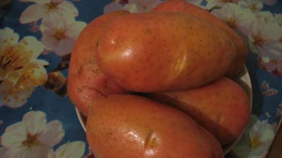 Patates al forn farcides de bolets i pebrots