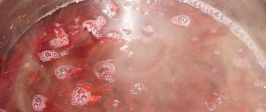 Borsch navideño con orejas de setas