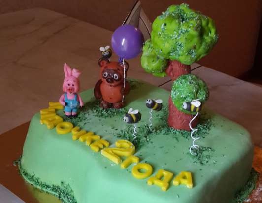 Torte basate sul cartone animato Winnie the Pooh e tutto, tutto, tutto