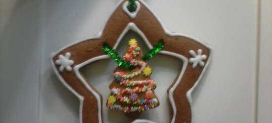 Pinalamutian namin ang cookies ng gingerbread, cookies