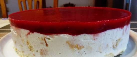 Torta Tre gusti biscotto-gelatina (diverse versioni)