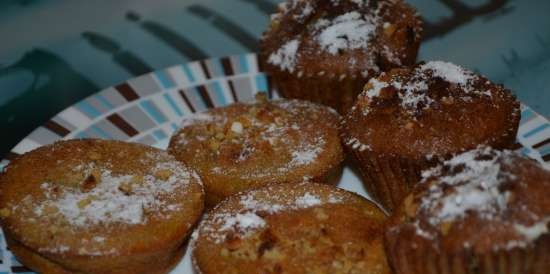 Muffin alla zucca con cannella