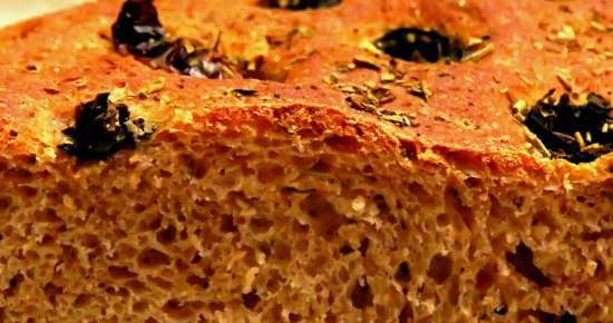 Focaccia de natillas multicereales