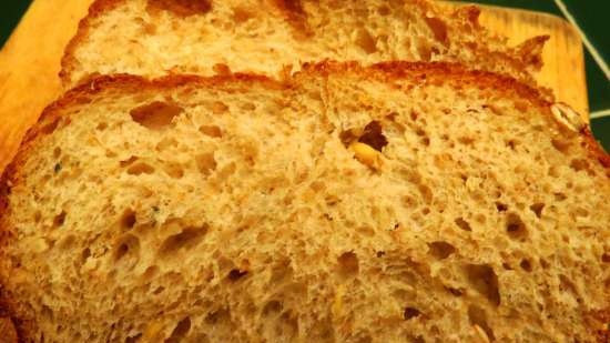 Pane con farina d'avena, crusca, sesamo e semi