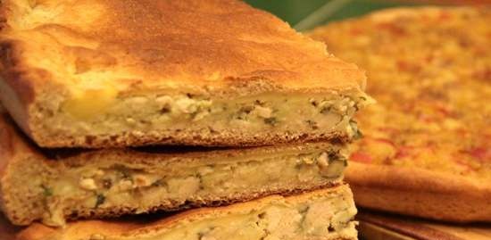 Dough patties with oatmeal and rye flour