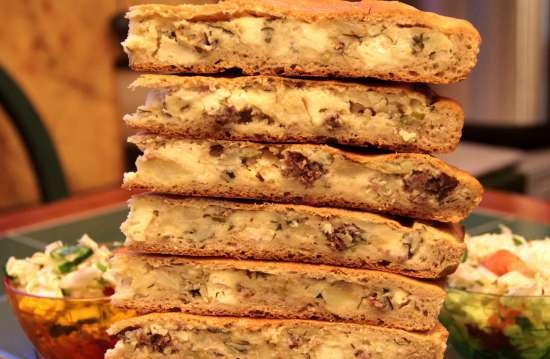 Dough patties with oatmeal and rye flour