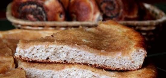 Dough patties with oatmeal and rye flour