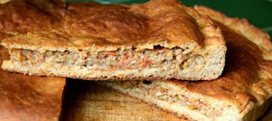 Dough patties with oatmeal and rye flour