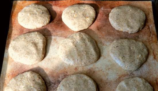 Oatmeal cookies na may hibla mula sa Ivan-tea