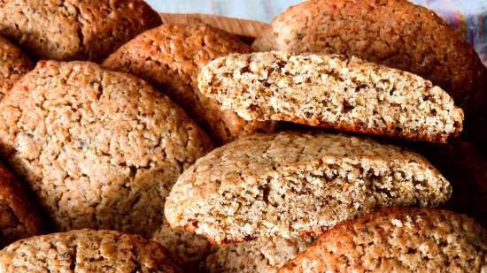 Oatmeal cookies na may hibla mula sa Ivan-tea