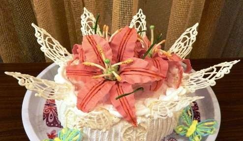 Mga cake ng bulaklak