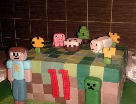 Cakes based on cartoons Transformers, Lego and other superheroes