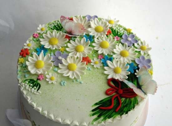 Mga cake ng bulaklak