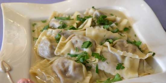 Pasta "agnelotti with ossobuco"