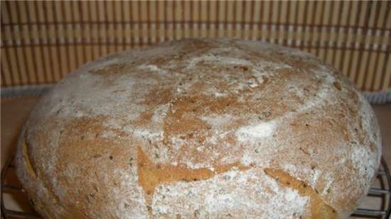 Wheat-corn bread with poppy seeds (oven)