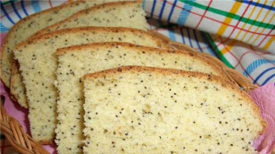 Wheat-corn bread with poppy seeds (oven)