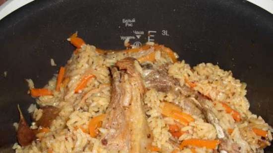 Pilaf (versiunea pentru Cuckoo multicooker 1054)