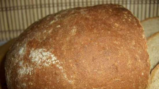 Wheat-buckwheat creamy-honey tinapay (oven)