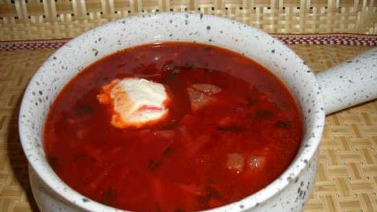 Rød borscht ifølge Lazerson + Borsch dressing til fryseren (klar til fremtidig brug!)