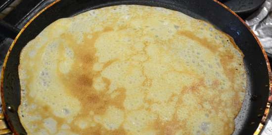 Pancakes con yogurt fatto in casa (fungo kefir tibetano)