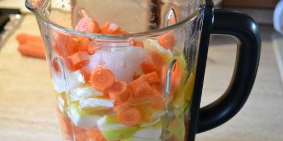 Fruit mousse na "Orange Sun" sa Profi Cook Multi-blender