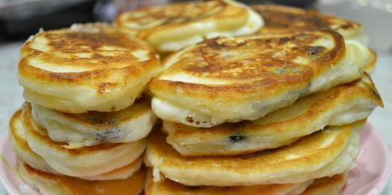 Pancakes with sour mare's milk gluten-free