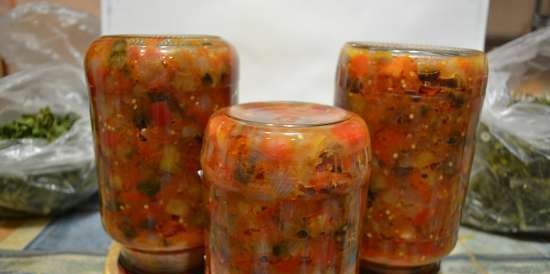 Eggplant caviar (for every day and preservation for the winter)