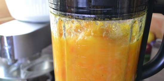 Mousse de frutas "Orange Sun" en la Multi-batidora Profi Cook