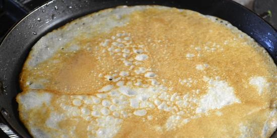 Pancakes with sour mare's milk gluten-free