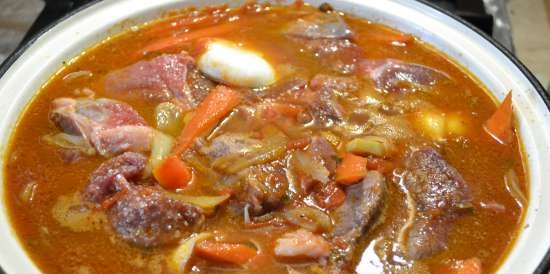 Tagine de cordero, garbanzos y ciruelas pasas