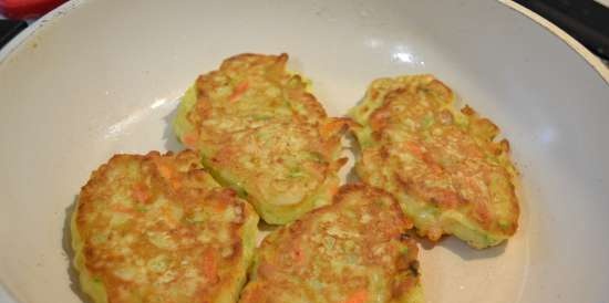 Frittelle invernali con zucchine, mele, carote