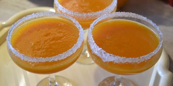 Fruit mousse na "Orange Sun" sa Profi Cook Multi-blender