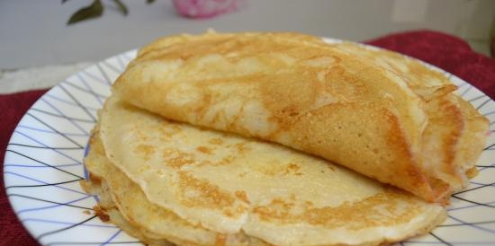 Pancakes with sour mare's milk gluten-free