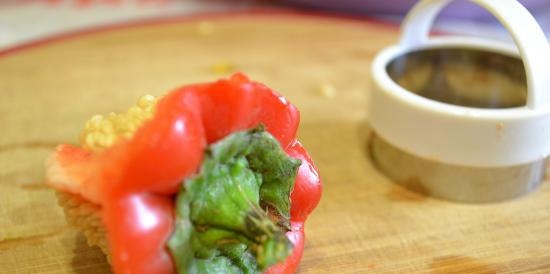 Pimientos dulces, cocidos al horno, enlatados (sin esterilizar)