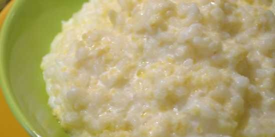 Porridge di latte di riso e miglio nella nostra pentola a pressione