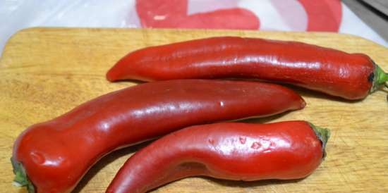 Granos de pimienta rosa (chiles rojos)