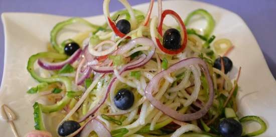 Spiral chopper (slicer, spiralizer) for cutting vegetables and fruits