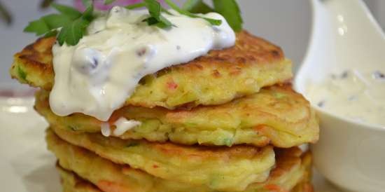 Frittelle invernali con zucchine, mele, carote