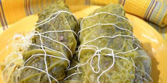 Savoy cabbage cabbage rolls in Oursson pressure cooker