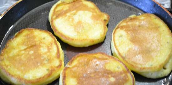 Creps de mango amb pinyons