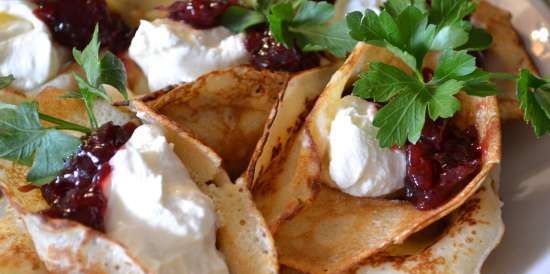 Rose pancake con burro di noci