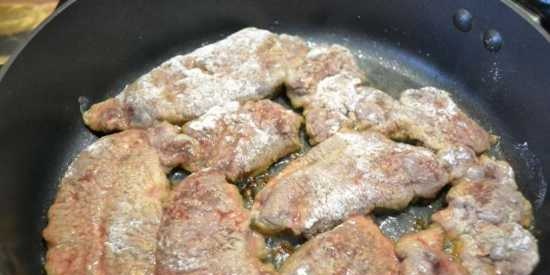 Liver schnitzels in Madeira