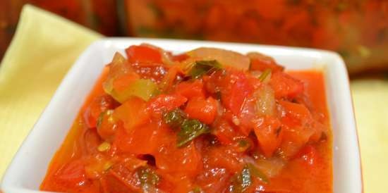 Vegetable sauce, multifunctional (for every day and canning)