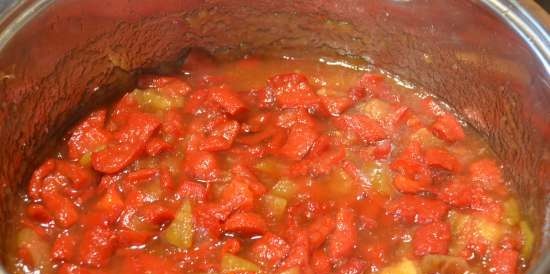 Chili pepper jam with Antonovka