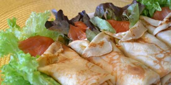 Panellets de cervesa amb llet amb salmó lleugerament salat