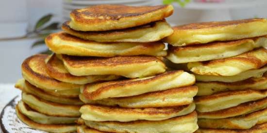 Tortitas de cuajada con harina de arroz integral y leche cuajada